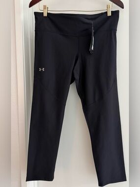 Under Armour Black Performance Leggings with Reflective Logo